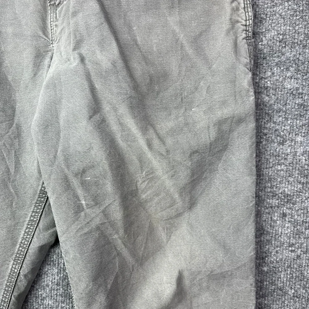 Carhartt Dungaree Carpenter Pants Men's Gray Pockets Relaxed Workwear‎ - 32X28.5